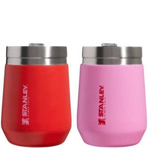 STANLEY 10oz Go Tumbler 2 Pack Valentines Set NEW Target Exclusive Red & Pink - Picture 1 of 6
